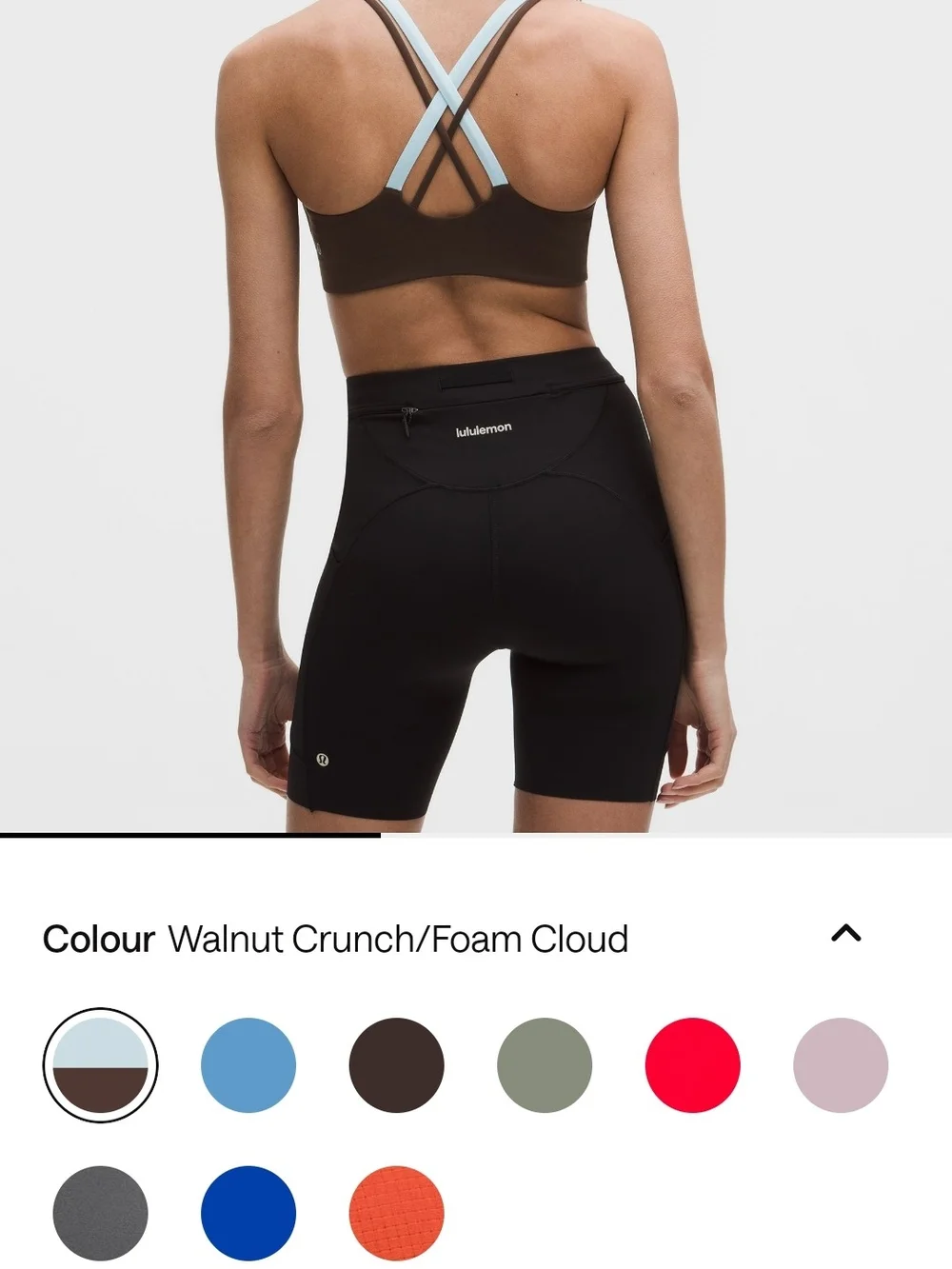 Lululemon Energy Bra Medium Support B-D Cups- Walnut Crunch Foam Cloud